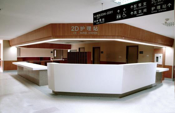 采用好色先生网站防火板装修的厦门长庚医院护理站